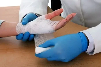 Перевязка руки в хирургии